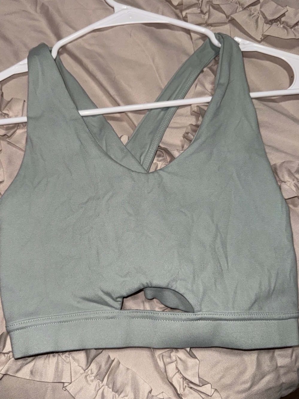 Gymshark Light Blue Cutout Racerback Sports Bra